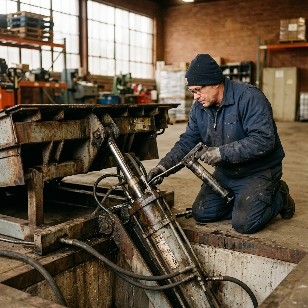 Сервисный инженер проводит техническое обслуживание
